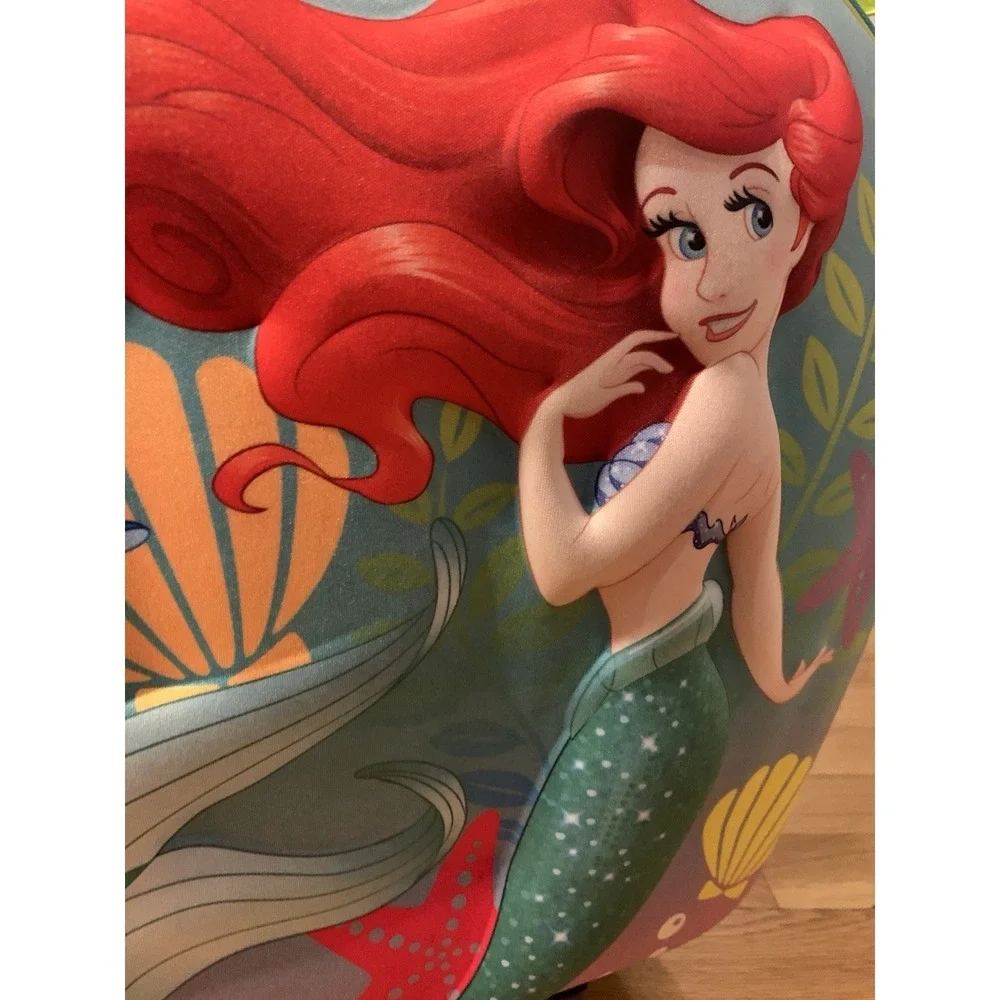 Rare Disney Store The‎ Little Mermaid Ariel 3D Glitter Child Size Luggage NWOT